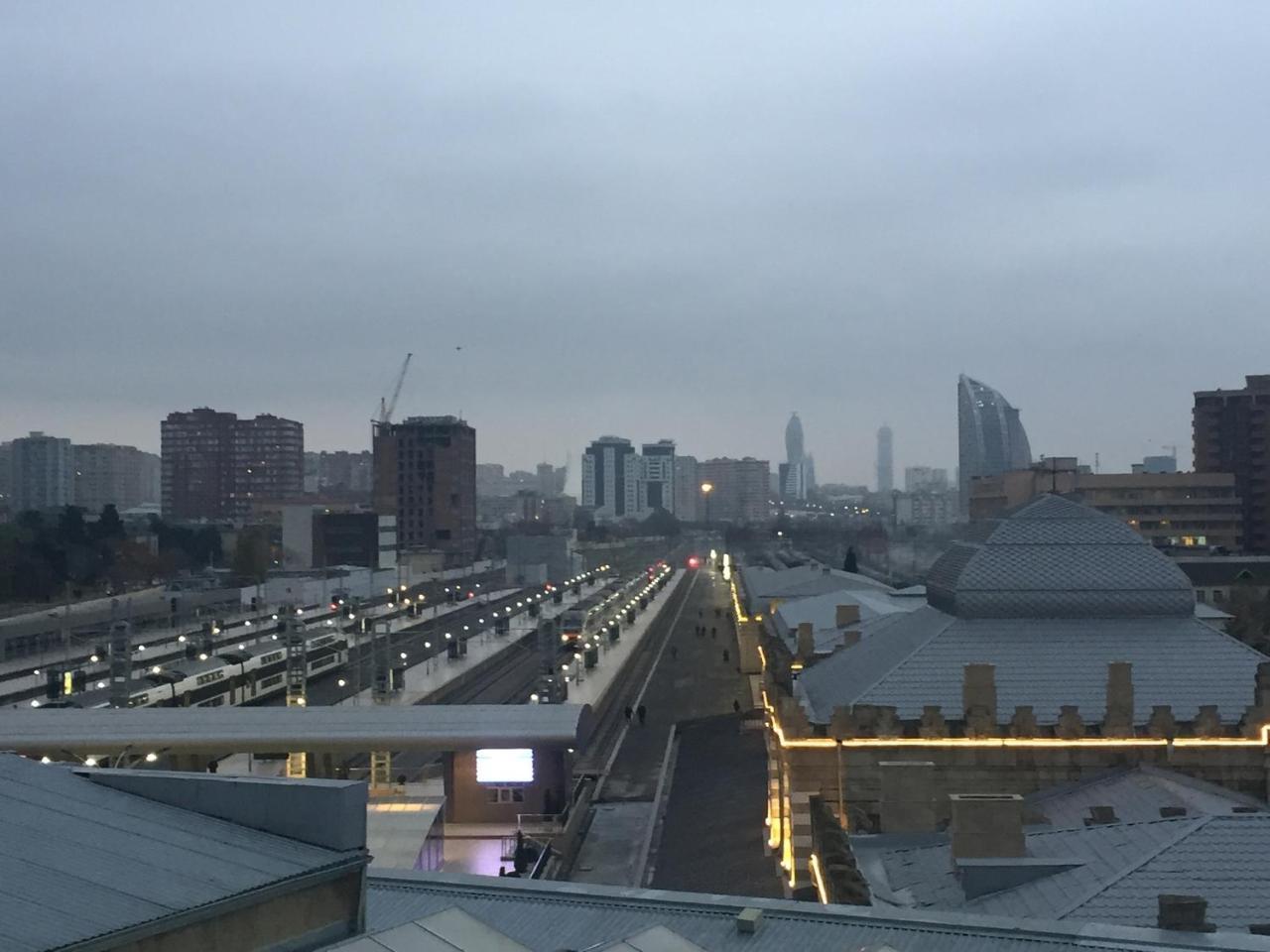 Demir Yol Plaza Hotel Baku Bagian luar foto
