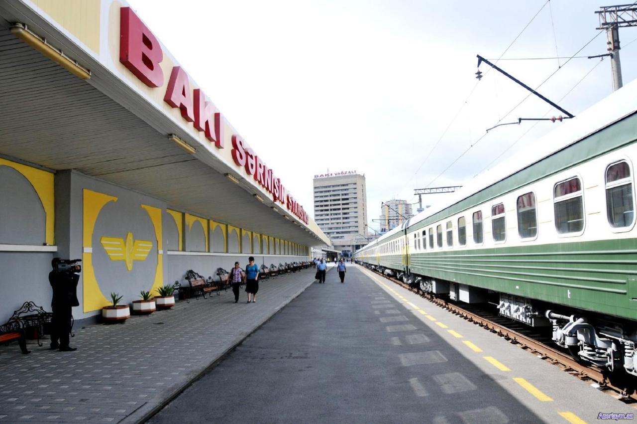 Demir Yol Plaza Hotel Baku Bagian luar foto